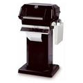 Modern Home Products JNR4DDP-OCOLB-OPP MHP Propane Gas Grill on OCOLB-OPP Black Console with Permanent Mounting Base- Grill Accessory