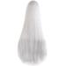 SEMIMAY Black Style Cos Long Universal For Men Hair And Straight Women Wig White wig