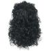 SEMIMAY Cool Long Black Party Fashion Wig Men s Wig Wig Man Handsome Cruly wig