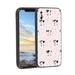 Compatible with iPhone XS Phone Case Cow-Print-Abstract-Art-Black-White-Pink-Cute7 Case Men Women Flexible Silicone Shockproof Case for iPhone XS