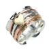 Boho Heart Rotating Relief Anxiety Ring Heart Design Love Rings SALE C3R5