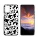 Compatible with LG K42 Phone Case Cow-Print-Abstract-Art-Black-White-Pink-Cute49 Case Men Women Flexible Silicone Shockproof Case for LG K42