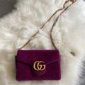 Gucci Bags | Authentic Preowned Mm Marmont Gg Gucci Bag It Great Condition | Color: Purple | Size: Dimensions: 8"L X 2"W X 5.5"H