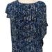 Michael Kors Tops | Michael Michael Kors Women Sleeveless Blouse Szxs | Color: Black/Blue/Silver/White | Size: Xs