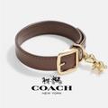 Coach Jewelry | Coach Rexy Buckle Charm Leather Bracelet Brown Gold | Color: Brown/Gold | Size: Os