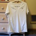 Adidas Tops | Adidas White Short Sleeve Workout Top | Color: White | Size: L