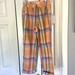 J. Crew Intimates & Sleepwear | J. Crew Yellow Plaid Lightweight Cotton High Waist Pajama Pants | Color: Green/Yellow | Size: Xs