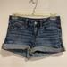 American Eagle Outfitters Shorts | American Eagle Super Stretch Low Rise Cuffed Blue Jean Denim Shorts Size 2 | Color: Blue | Size: 2