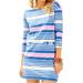 Lilly Pulitzer Dresses | Lilly Pulitzer Lapis Blue Tiki Stripe Lena Shift Dress M | Color: Blue/White | Size: M