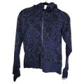 Lululemon Athletica Tops | Lululemon Scuba Zip Hoodie Blue Paisley Size 2 Or Size 4 | Color: Blue | Size: 2