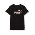 PUMA Unisex Baby ESS+ Bloom Logo Tee G Tshirt, Schwarz/Lachs, 8 años