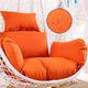 Egg Chair Cushion Replacement, Outdoor Swing Chair Seat Cushion Replacement Cover, Washable Thicken Hanging Hammock Chair Cushion Only, Waterproof Sun-Resistant Chair Pads Orange