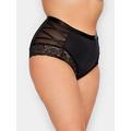 Yours Strapping Detail Control Full Brief Black, Black, Size 22-24, Women