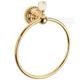 Gold Wall Mounted Towel Ring,Solid Brass,PVD-Coated