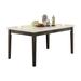 Oak dining table solid wood Nolan table white marble table