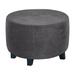 Rosnek Ottoman Cover Stretch Ottoman Slipcover Round Ottoman Storage Cover Folding Stool Covers Furniture Protector for Footrest