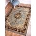Well Woven Medallion Traditional Light Blue Area Rug - 7 10 x 9 10