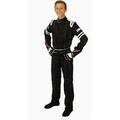 Simpson Racing LY22371 Legend II (SFI-1) Racing Suit - Youth Large - Black/Black