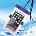 Hesroicy 1 Set Phone Dry Bag Touchscreen Anti-scratch Waterproof Shockproof PVC Beach Camping Waterproof Phone Bag Water Sports