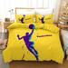 3PC Basketball Bedding Microfiber Twin Sport Duvet Cover Set for Boys Girls and Teens