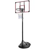 Portable Basketball System BTMWAY Basketball Goals Height Adjustable 7.5ft - 9.2ft Basketball Hoop Outdoor with 32 Inch Backboard and Wheels Basketball Goal for Youth Adults Indoor Outdoor