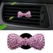 Fairnull Car Air Freshener Holder Bowknot Shape Shiny Metal Auto Air Outlet Freshener Perfume Clip for Car