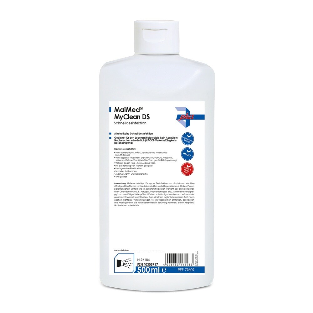 MaiMed MyClean DS - Schnelldesinfektionsmittel -18 x 500ml - Desinfektionsmittel Image