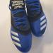 Adidas Shoes | Blue Adidas Three Stripe Life Football Cleats (Qz26). | Color: Blue/White | Size: 13