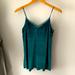 Free People Tops | Intimately Fp Velvet Cami Xs | Color: Blue/Green | Size: Xs