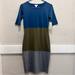 Lularoe Dresses | 2 For 30nwt Lularoe Julia Tri-Color Dress Xxs | Color: Blue/Green | Size: Xxs