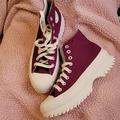 Converse Shoes | Converse Platform Wms 8.5 Plum Men 6.5 | Color: Cream/Purple | Size: 8.5