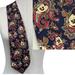 Disney Accessories | Mickey Mouse Necktie Balance Inc The Tie Works Mickey & Co Paisley Navy Red Silk | Color: Blue/Red | Size: Os