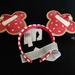 Disney Accessories | Holiday Mickey Ears Headband | Color: Red/White | Size: One Size Fits Adults And Children