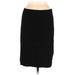 H&M Casual Skirt: Black Solid Bottoms - Women's Size Medium