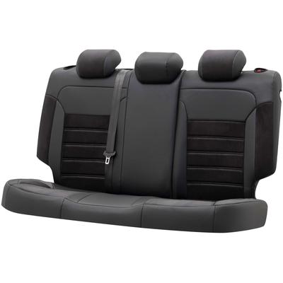 WALSER Autositzbezug "Bari" Autositzschutz passgenau für VW Passat Variant (3G5 CB5) 082014-Heute schwarz Autositzbezüge