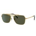 Ray-Ban RB3636 New Caravan Sunglasses Legend Gold Frame Green Lens 58 RB3636-919631-58