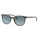 Ray-Ban RB2197F Elliot Sunglasses Yellow/Blue Havana Frame Blue Gradient Grey Lens Asian Fit 54 RB2197F-13563M-54