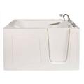 Avora Bath 60" x 30" Walk-in Whirlpool Fiberglass Bathtub w/ Faucet Heater Fiberglass in White | 36 H x 60 W x 30 D in | Wayfair Avora 6030 RHW
