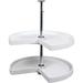 Rebrilliant Loghan 2 Tier Lazy Susan Plastic in White | 33 H x 24 W x 24 D in | Wayfair 22B4D2602C71413A85D61CA45EC92F5C