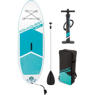 SUP-Board INTEX "AQUA QUEST 240" Gr. 244, weiß, Wassersportboards, 244x76x13 244cm, Kunststoff