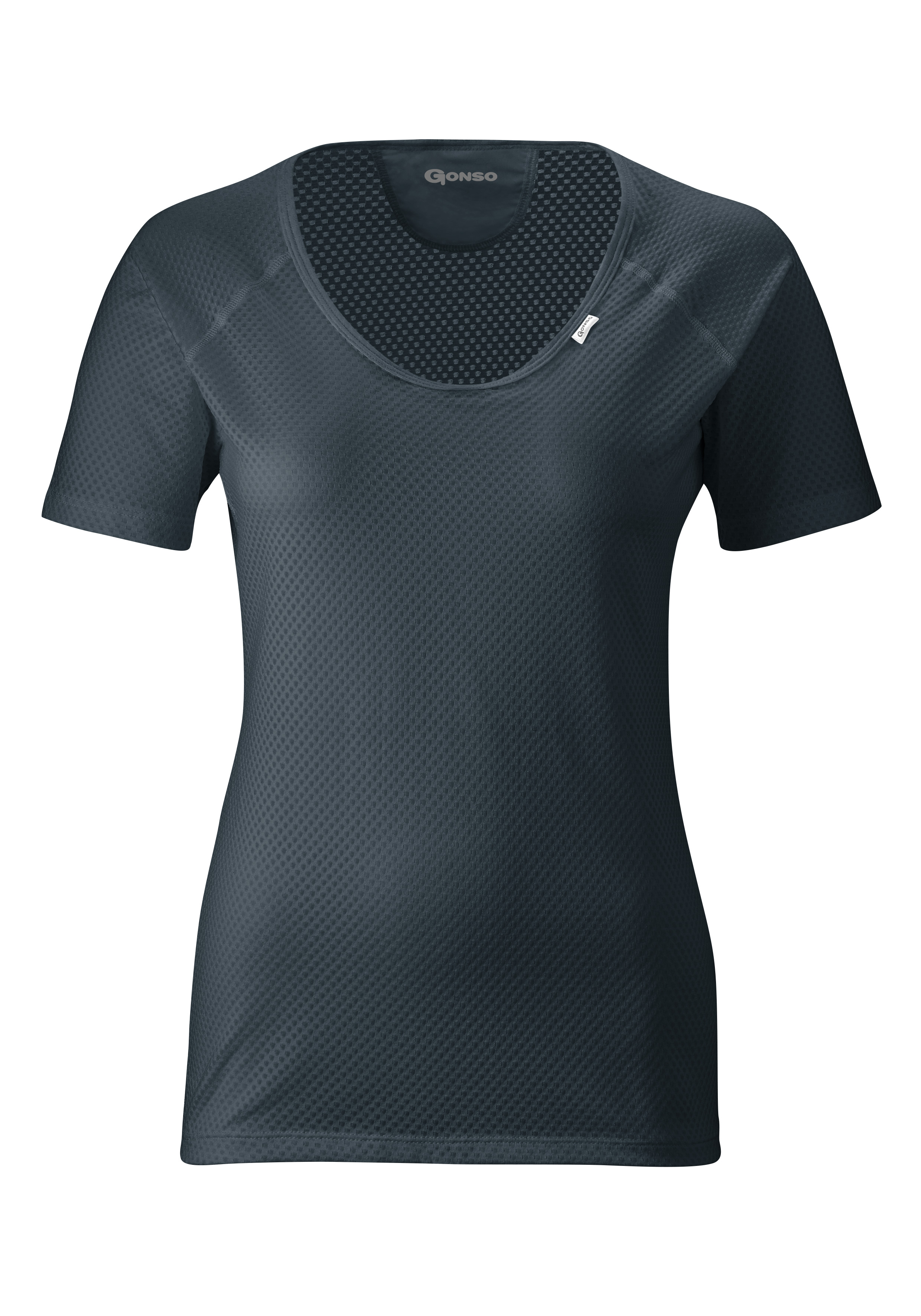 Funktionsshirt GONSO "Base Shirt W", Damen, Gr. 38, schwarz, 89% Polypropylen, 11% Elastan, Rundhals, Shirts, Damen Fahrrad-Unterhemd, elastisch und atmungsaktiv, Rundhals Radshirt Image