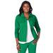 Plus Size Women's Classic Cotton Denim Jacket by Jessica London in Kelly Green (Size 20) 100% Cotton Jean Jacket