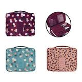 CNKOO 3Pcs Makeup Bag Leopard Print PU Leather Travel Cosmetic Bag for Women Girls - Cute Large Makeup Case Cosmetic Train Case Organizer with Adjustable Dividers for Cosmetics Make Up Tools