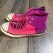 Converse Shoes | Converse Pink And Purple High Top Sneakers Women's Size 5 | Color: Pink/Purple | Size: 5