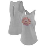 Women's Fanatics Branded Heather Gray Virginia Tech Hokies Sunrise Keyhole Tank Top