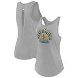 Women's Fanatics Branded Heather Gray West Virginia Mountaineers Sunrise Keyhole Tank Top