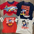 Disney Shirts & Tops | Disney Set Of 4 Mickey Mouse Short Sleeve Tees Size 3t | Color: Blue/Red | Size: 3tb