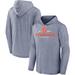 Men's Fanatics Branded Heathered Navy Syracuse Orange Stacked Pursuit Pullover Hoodie