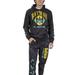 Men's BIOWORLD Black Batman Gotham City Tie-Dye Pullover Hoodie & Joggers Set