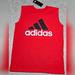 Adidas Shirts & Tops | Hostpick Nwt Adidas Red Sleeveless Shirt Boys Size Medium(10/12) | Color: Red | Size: Medium (10-12)